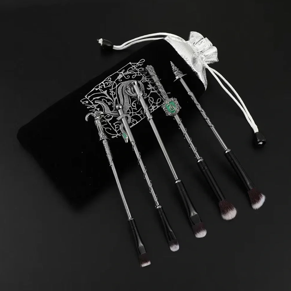 NEW✨ Storybook Cosmetics Harry Potter Makeup Brush Set of 5 Slytherin House